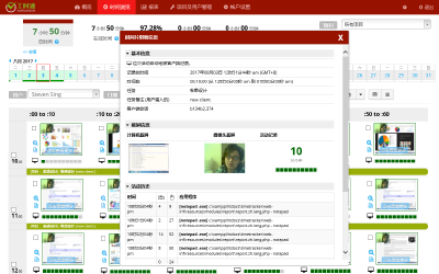 Review screenshots, mouse clicks and key strokes each minute